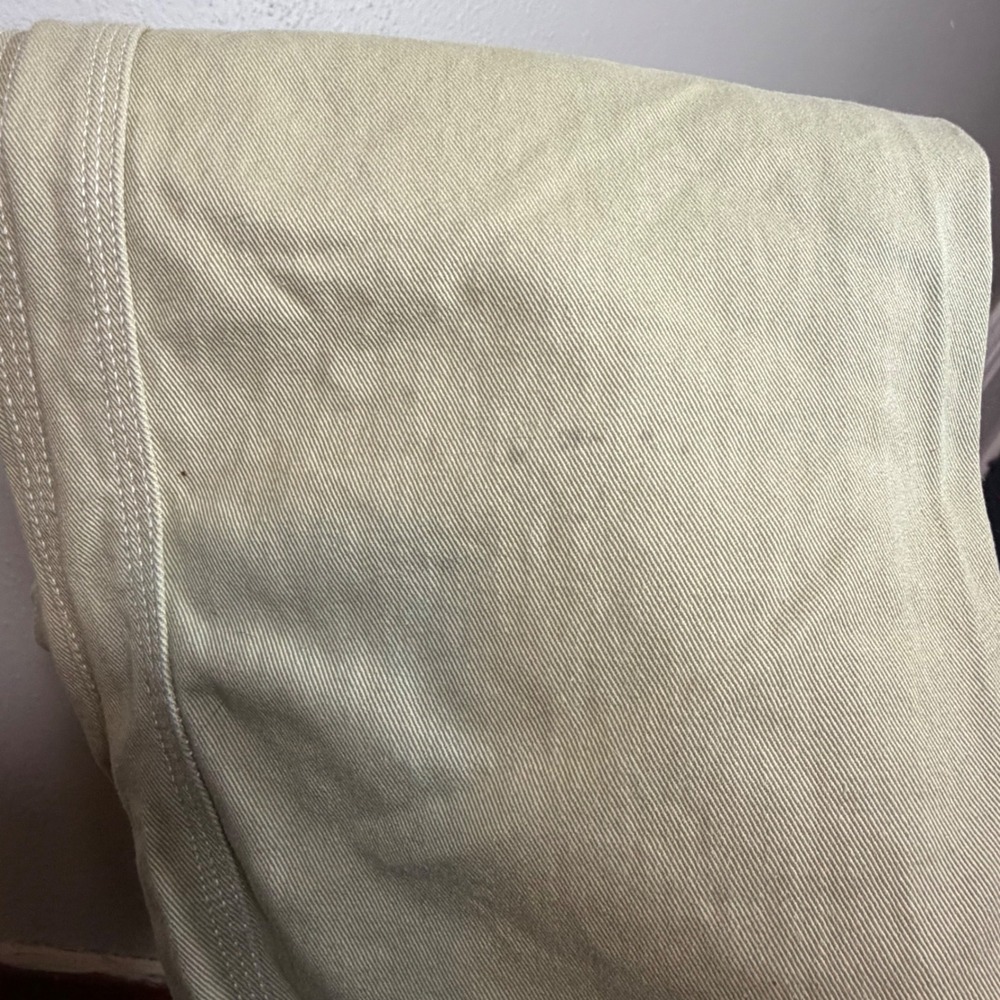 Dickies Girl Carpenter Pants Khaki Tan Cotton Twill Straight Leg CP20 Size 13/31 - Picture 7 of 11